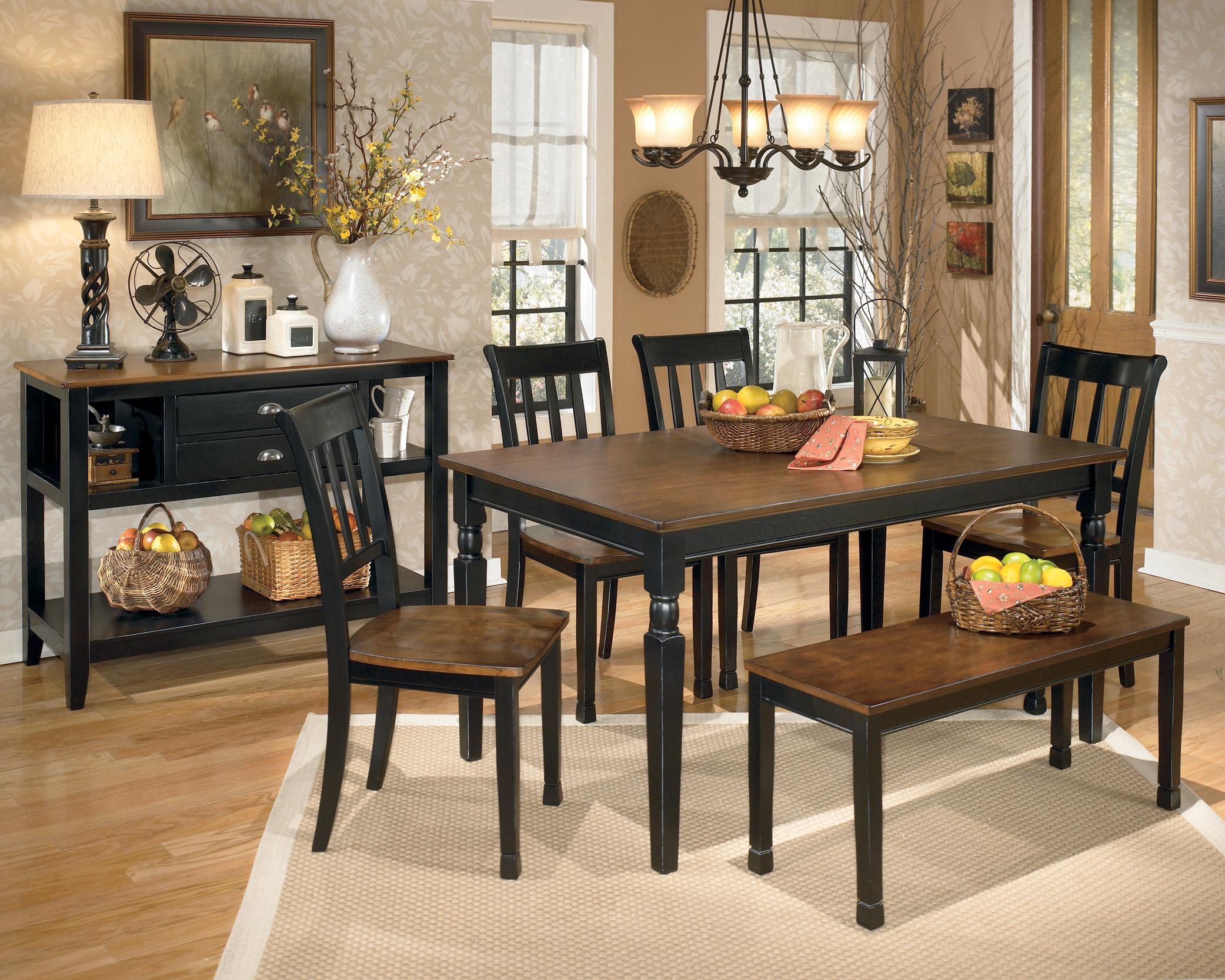 Signature Design by Ashley Owingsville D580 25 Rectangular Dining